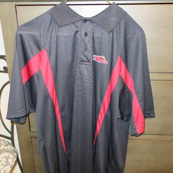 Arkansas Razorbacks Polo Logo Shirt - Picture 1 of 4